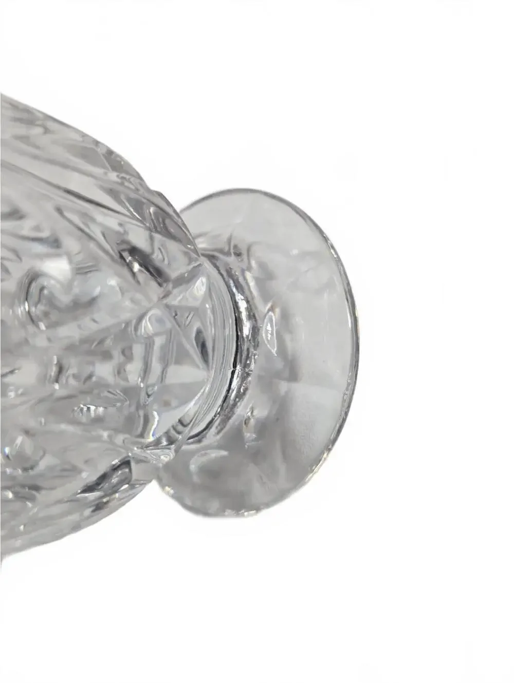 Vintage Cut Crystal Footed Vase 9.5